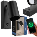 Kinkiet ścienny GU10 USB + USB- C