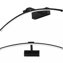 Kinkiet 12W 60cm BLACK halfmoon J